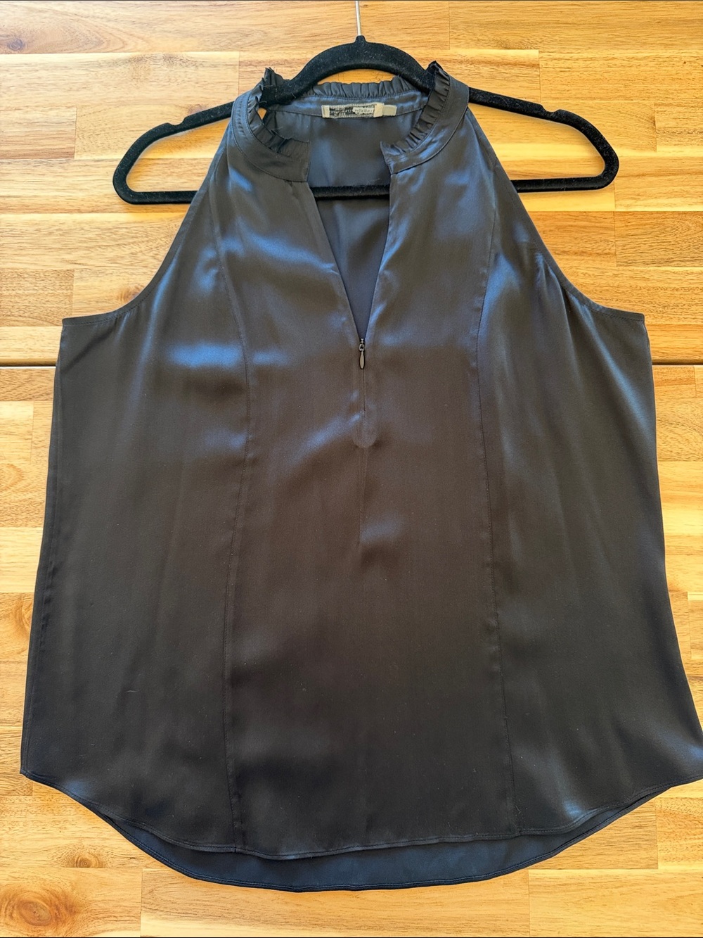 GO BY GO SILK Black 100% Silk Top